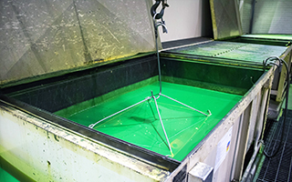 Fluorescent penetrant workflow tank (representative)
