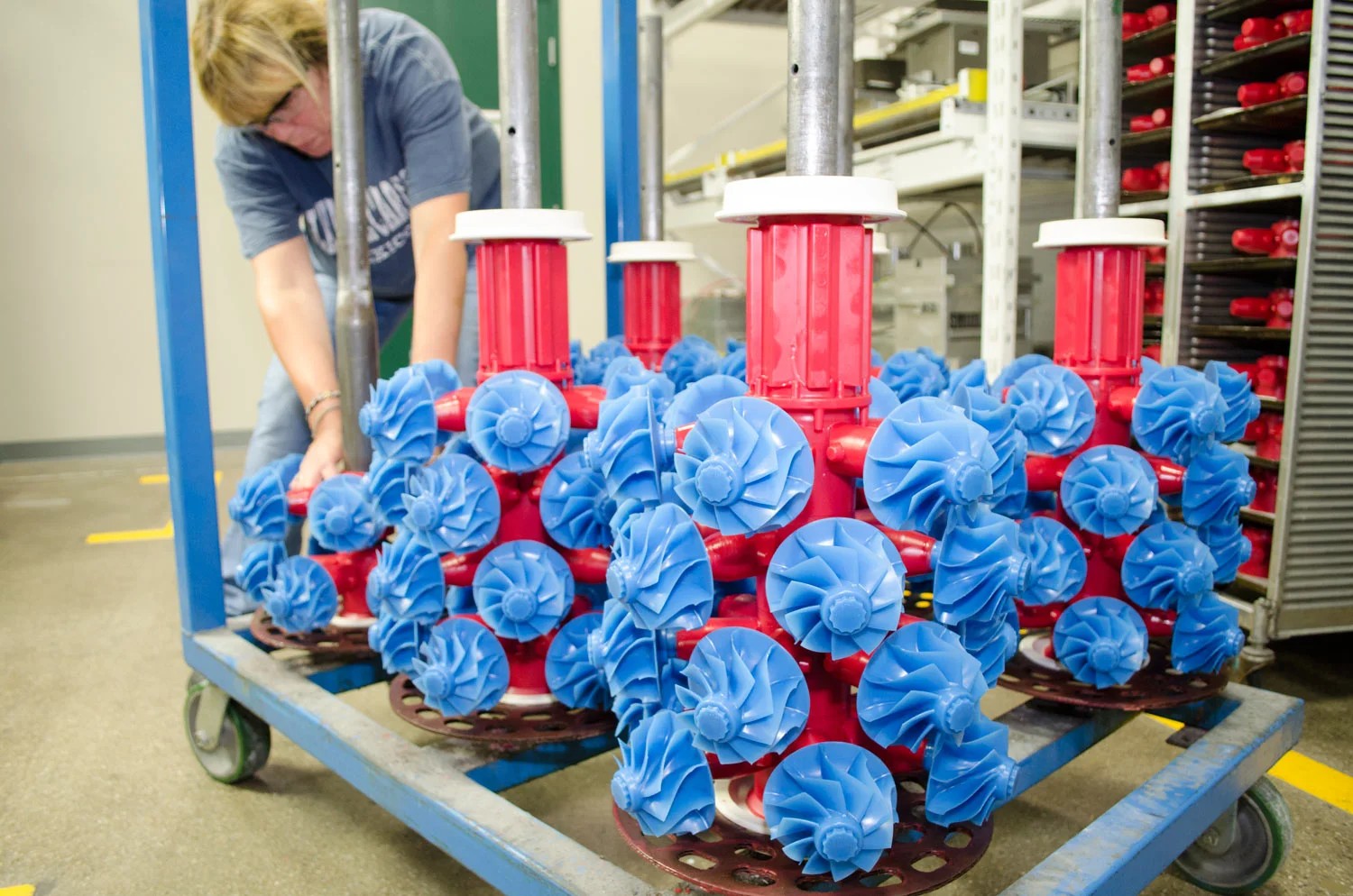 Wax tree and gating assembly (representative)